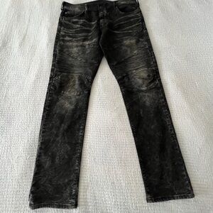 New Religion Men's Black Jeans Relaxed Slim Size 34